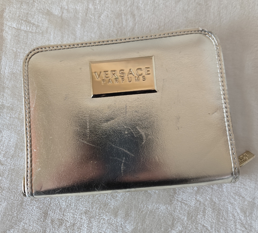 Versace Metallic Gold Clutch.